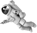 Floating astronaut